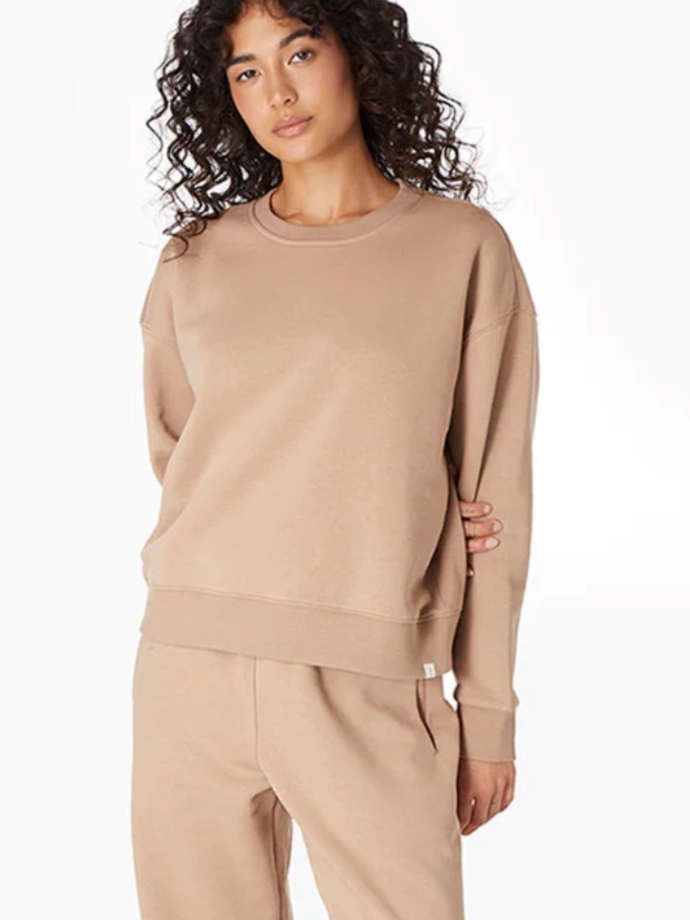 Tkees Air Whipped tan crewneck sweatshirt